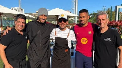 كواليس حفل شواء نظمه رافينيا ورودري لرأب صدع برشلونة بعد خسارتي الكلاسيكو وباريس